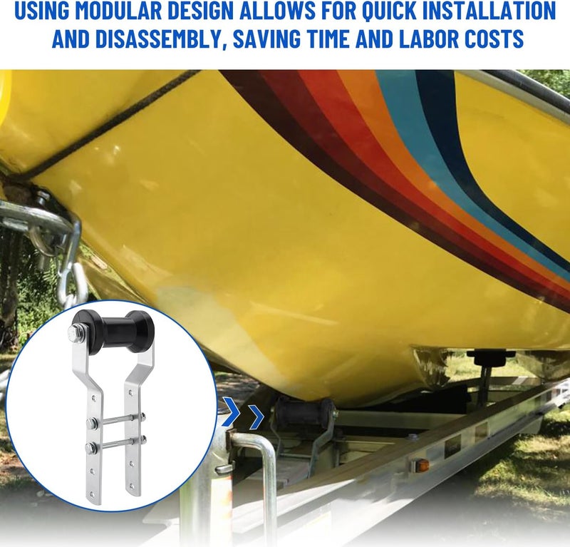 Venussar 4inch/5inch Adjustable Keel Roller with Panel Bracket Assembly - Image 2